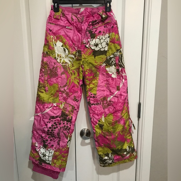 Obermeyer Snow Pants, Sz 12, pink - Picture 1 of 6
